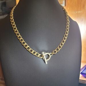Gold Chunky Chain Link Necklace
